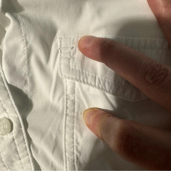 Marmot Button Down Adjustable Sleeve Breathable Shirt  White Size Medium - Picture 12 of 13